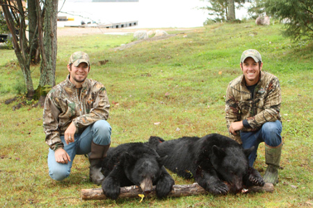 Black Bear Hunting at Manion Lake Camp, Ontario Canada